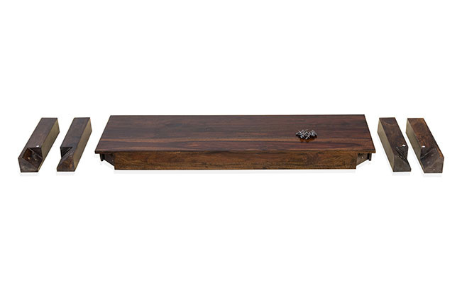 Edinson Dining Set (Walnut Finish)
